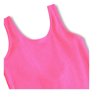 Molo - Ribbed Swimwear Nika Crepe Recycled Fibres | Fuchsia