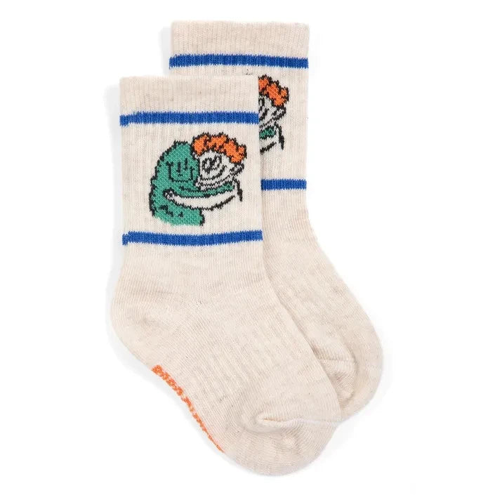 Bobo Choses - Organic Cotton Monster Socks | Ecru