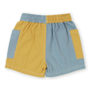 Goldie + Ace - Light Blue Patch Shorts