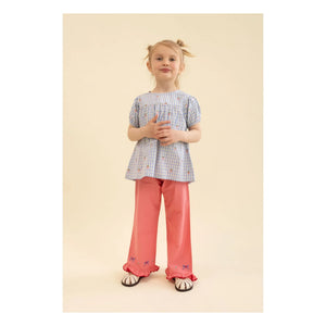 Flöss - Millie Vichy Blouse | Light Blue