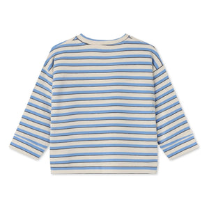 Fliink - Alvin striped organic cotton sweatshirt | Light blue