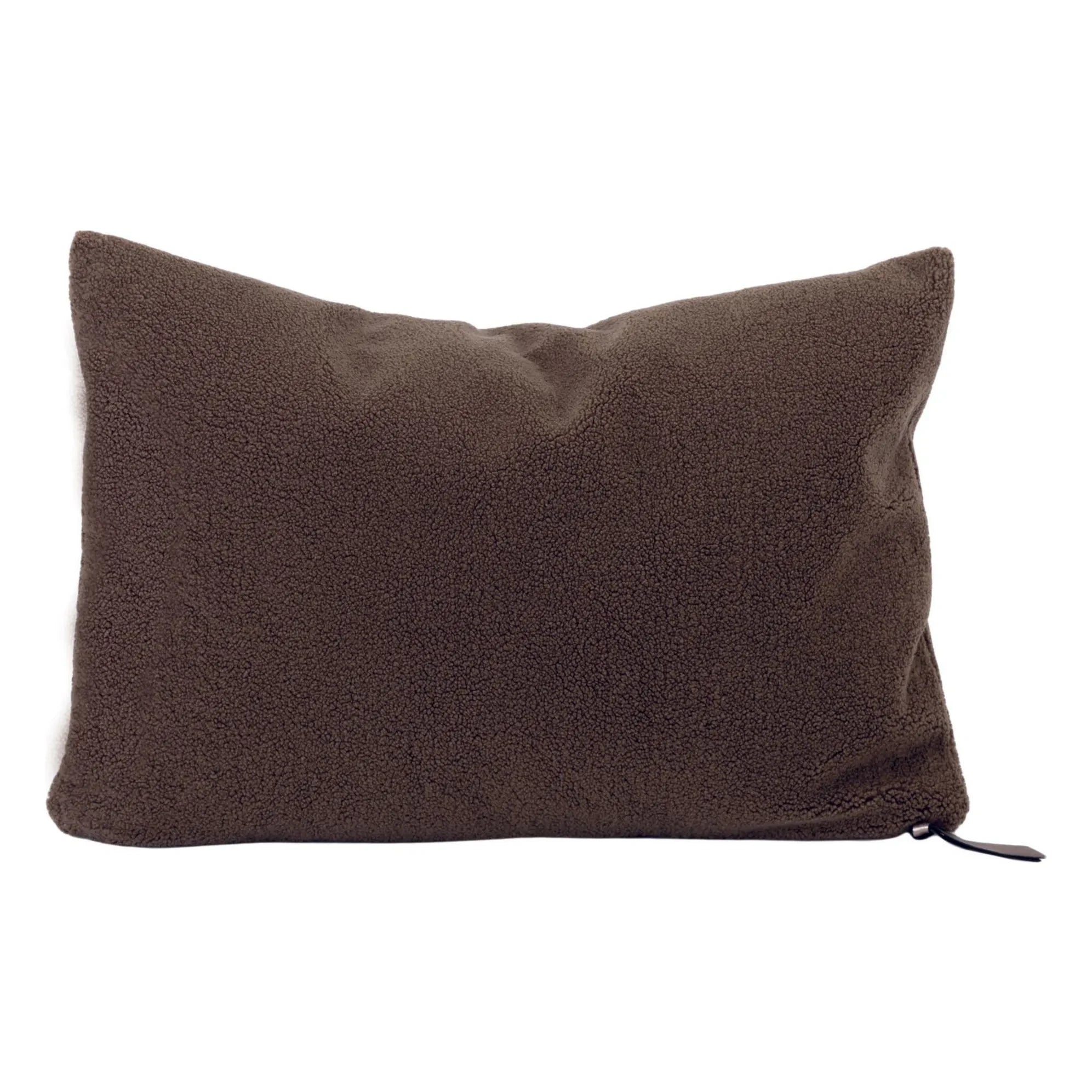 Maison de Vacances - Vice Versa Bouclette Teddy cushion | Frosted brown