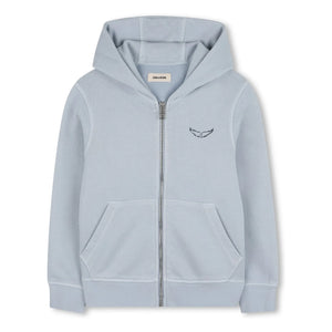 Zadig & Voltaire - Make More Art Fermuarlı Sweatshirt | Açık Mavi