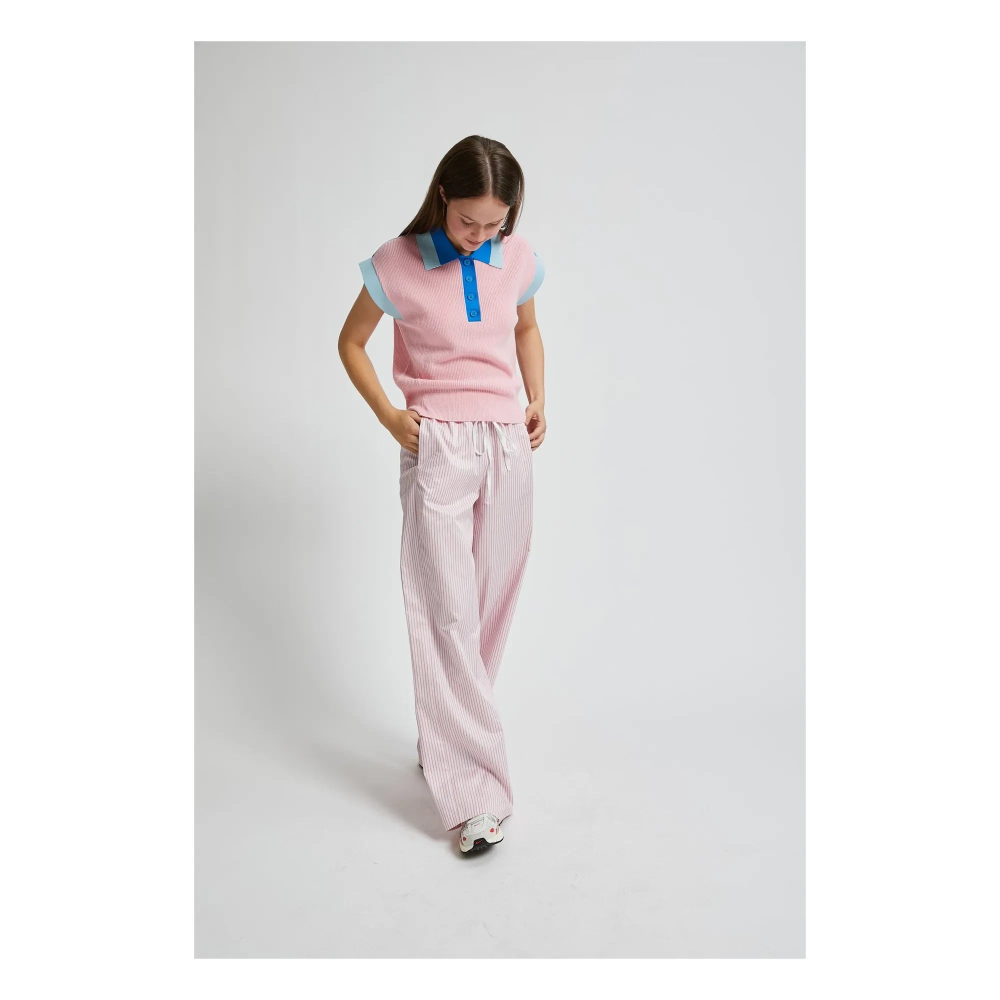 Indee - Vassili Çizgili Pantolon | Pembe