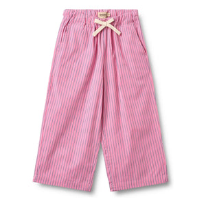 Wheat - Sasha Organic Cotton Striped Pants | Pink