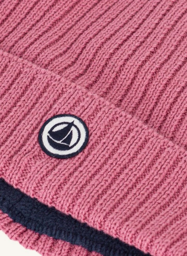 Petit Bateau - Organic cotton lined hat | Dust Pink