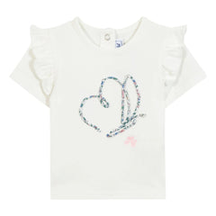 Tartine et Chocolat - Liberty Butterfly Baby T-Shirt | White