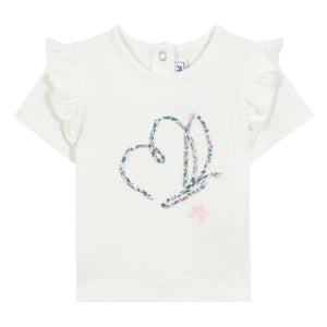 Tartine et Chocolat - Liberty Butterfly Baby T-Shirt | White