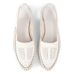 Bobo Choses - Örgü Deri Slingback | Ecru