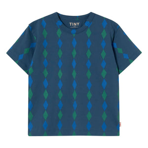 Tinycottons - Losange Organic Cotton T-Shirt | Blue