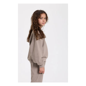 Smallable Kid - Maia organic cotton sweatshirt | Grey taupe