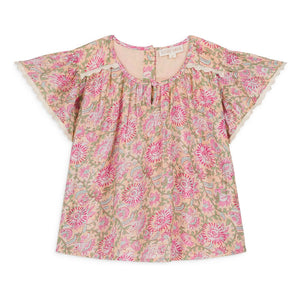 Louise Misha - Eliza Organic Cotton Blouse | Pink