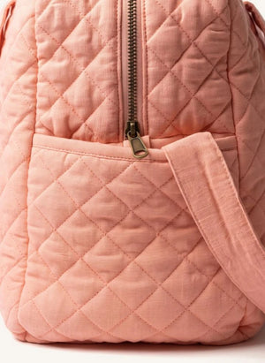 Editions Aimable - Suzanne baby diaper bag | Old Rose Gauze