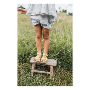 Salt-Water - Waterproof Leather Sandals for Swimmers | Light Yellow