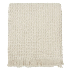 Haomy - Tempo cotton throw blanket | Cream