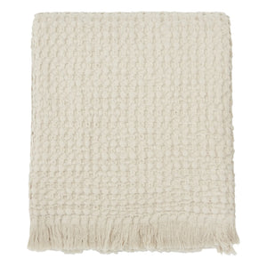 Haomy - Tempo cotton throw blanket | Cream