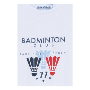 Tartine et Chocolat - Badminton Kulübü Tişört | Beyaz