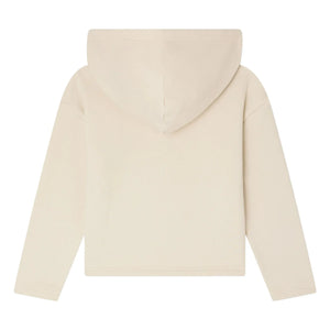 Bonpoint - Carmine Organic Cotton Hoodie Sweatshirt | Chalk