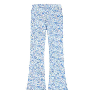 Tumble N'Dry - Floral Spring Capri Leggings | Light Blue