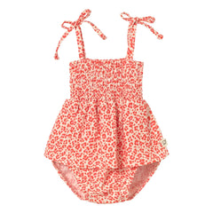 Cozmo - Granny Leopard Romper | Red