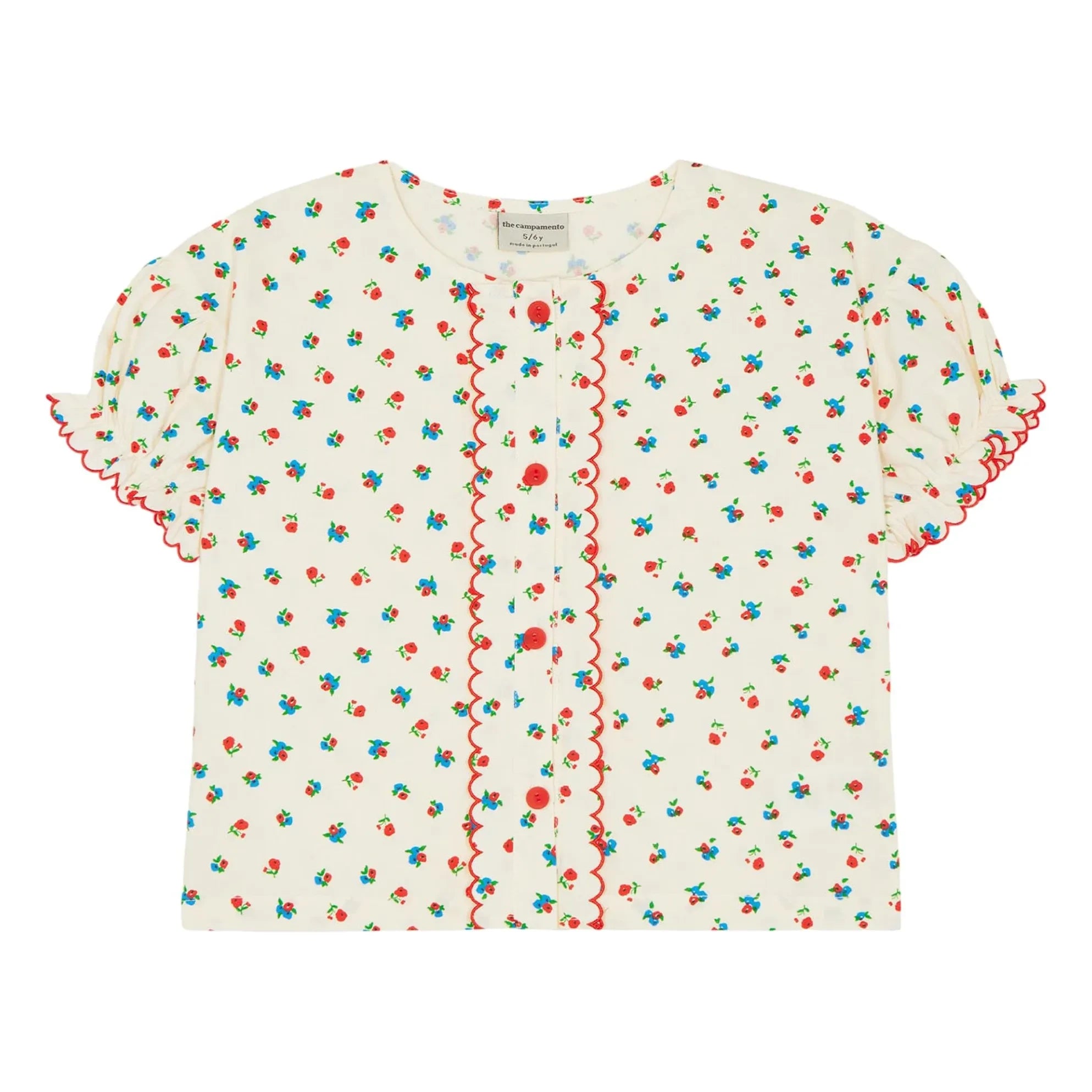 The Campamento - Floral Blouse | Ecru