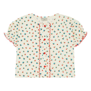 The Campamento - Floral Blouse | Ecru