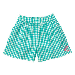 Sunchild - Tomas Vichy Shorts | Turquoise