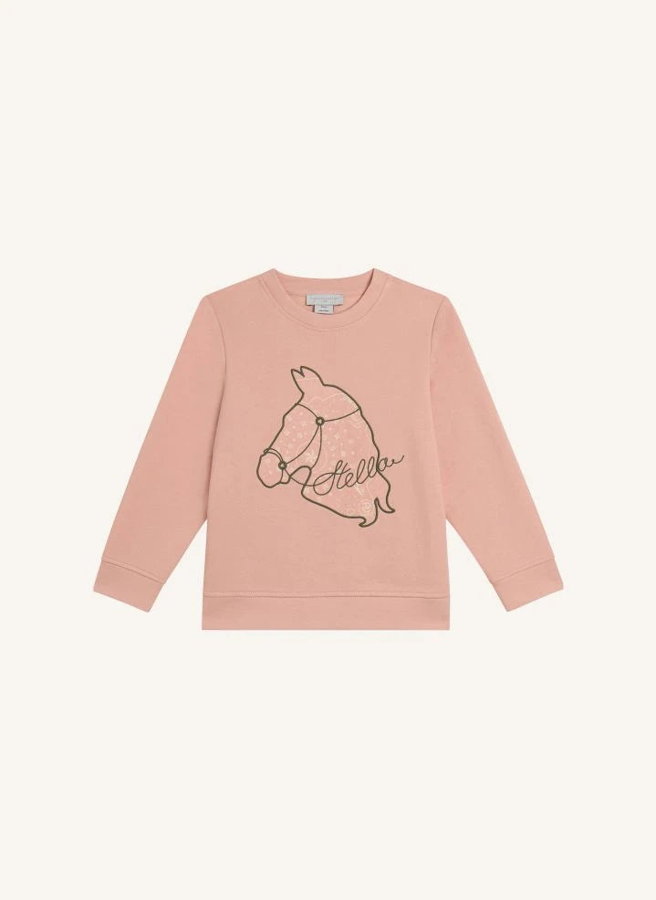 Stella McCartney Kids - Horse sweatshirt | Pink