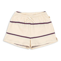 Konges Sløjd - Striped Organic Cotton Trio Shorts | Beige