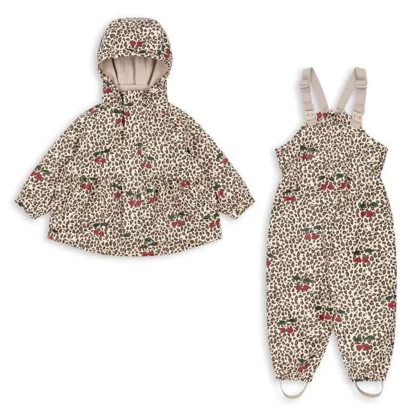 Konges Sløjd - Leopard Rain Set | Beige