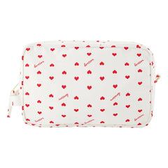 Bonton - Heart-shaped Cosmetic Bag | Ecru