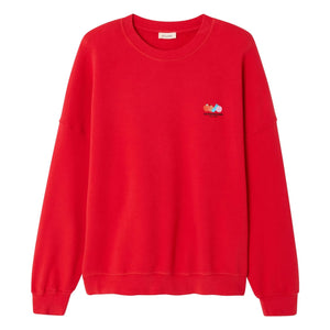 American Vintage - Atubay Pamuklu Sweatshirt | Domates kırmızısı