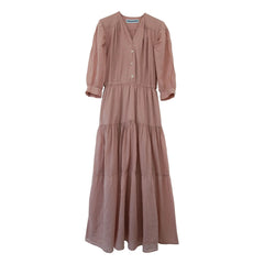 THEAVANT - Joana Cotton Voile Dress | Beige