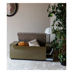 The Socialite Family - Cameleon Painted Wooden and Ribbed Effect Fabric Chair Bench | Tiger