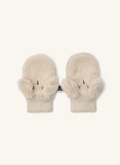 Liewood - Lizzy Rabbit Fur Gloves Recycled Fiber | Beige