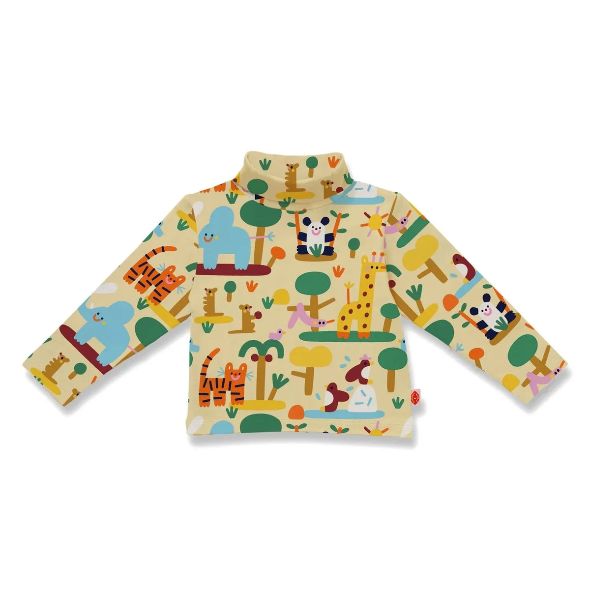 Halcyon Nights - Zoo organic cotton turtleneck sweater | Pale yellow