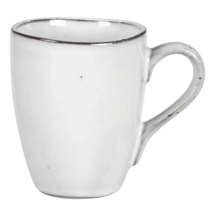 Broste Copenhagen - Handle Nordic Sand Stoneware Mug | Light Gray
