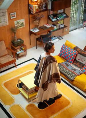 La Méricaine - Wappos Wool Poncho | Brown