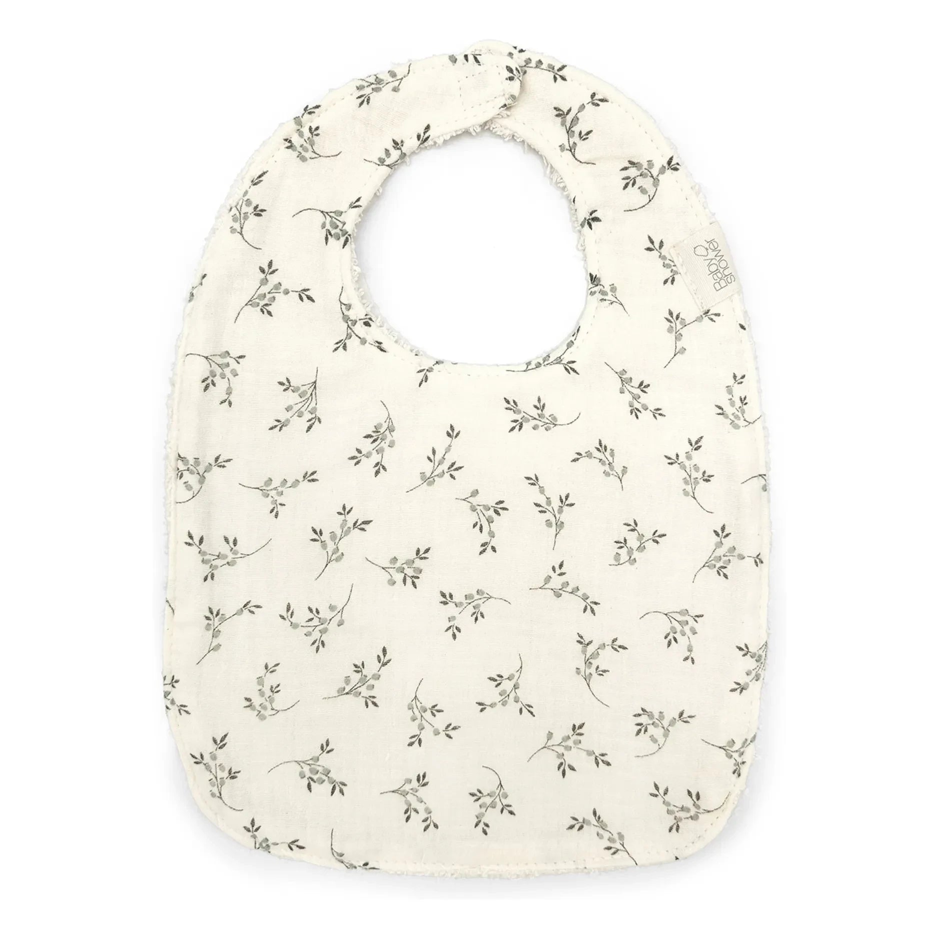 Babyshower - Olive Bloom Bib | Ecru