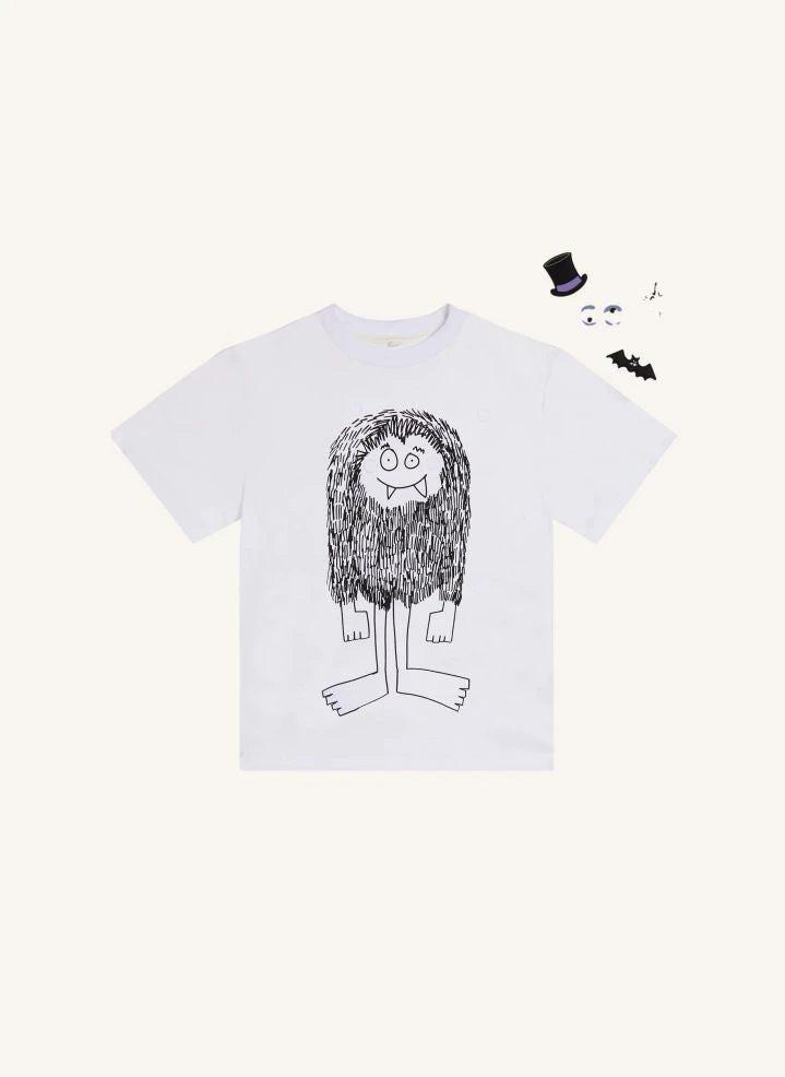 Stella McCartney Kids - Patched Halloween T-Shirt Organic Cotton | White