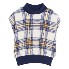 Bellerose - Anne Carreaux Sleeveless Sweater | Ecru