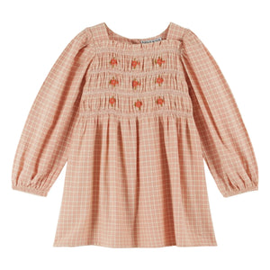 Emile et Ida - Pile-lined Girls' Dress | Pink