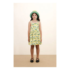 Tinycottons - Organic Cotton Orange Dress | Pale Yellow
