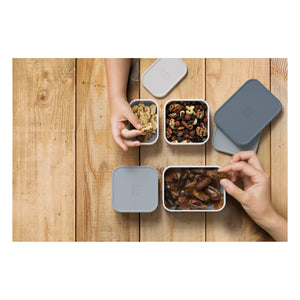 Monbento - MB Bento Multi-Compartment Boxes - 4 pcs Set | Gray