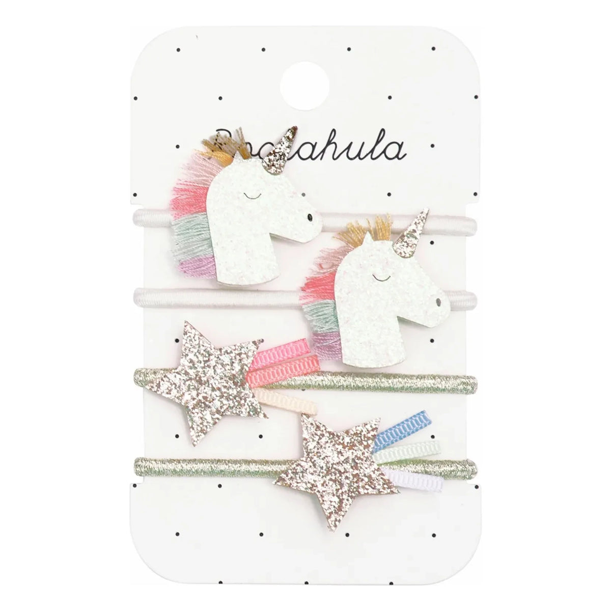 Rockahula Kids - Set of 4 Unicorn Hair Clips | White