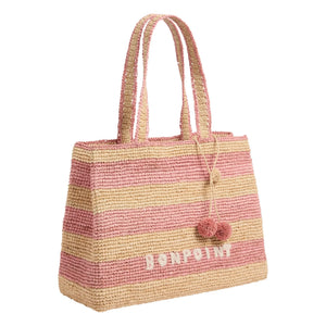 Bonpoint - Esma Striped Raffia Bag | Natural