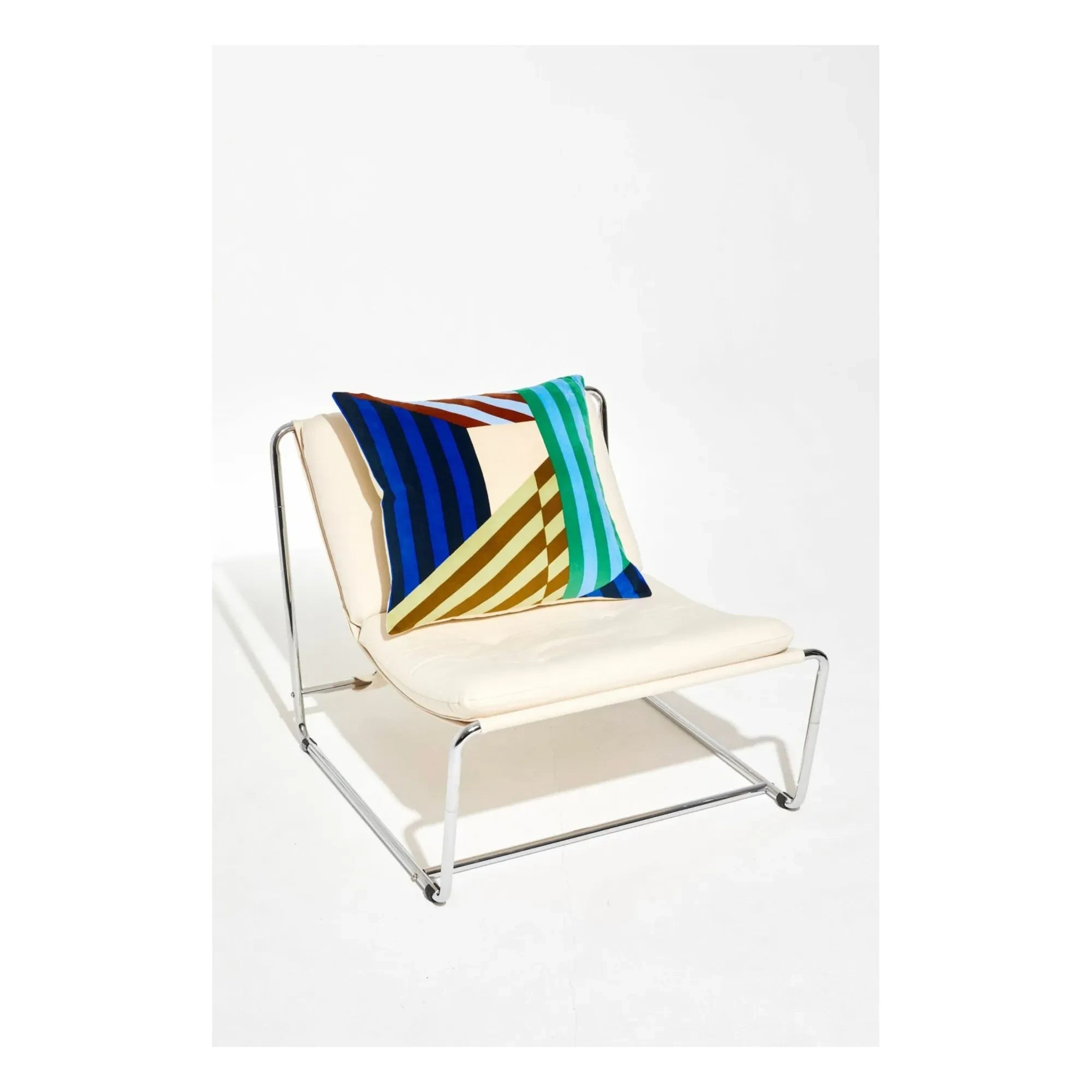 Mapoésie - Shibuya Velvet Cushion | Blue