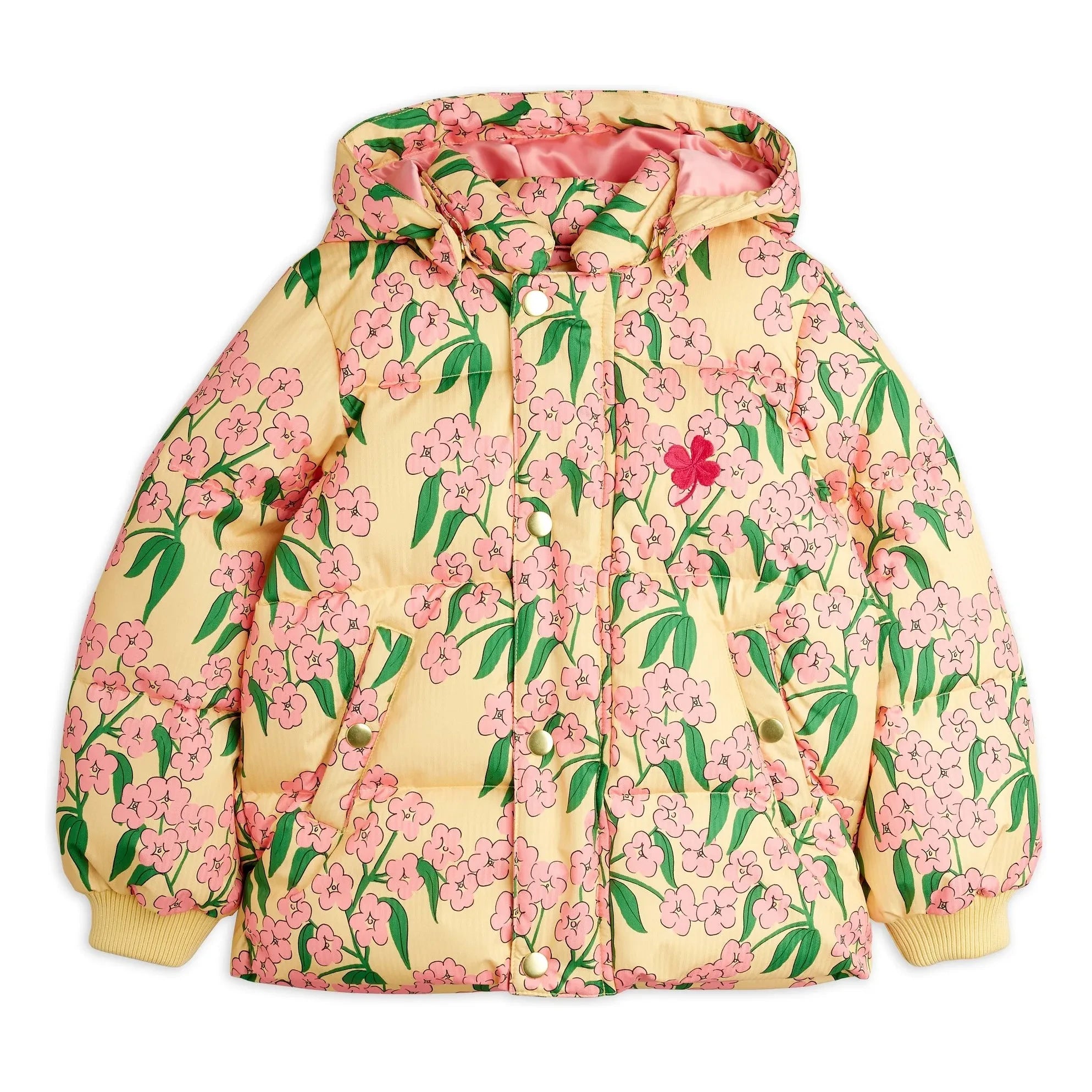 Mini Rodini - Alp Fleece Puffer Jacket | Yellow