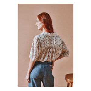 Emile et Ida - Linen and cotton pants | Navy blue