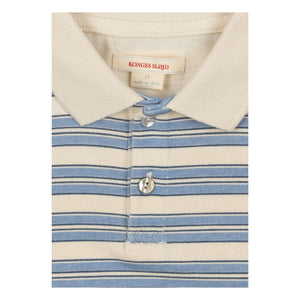 Konges Sløjd - Spotted Striped Organic Cotton Polo Shirt | Blue
